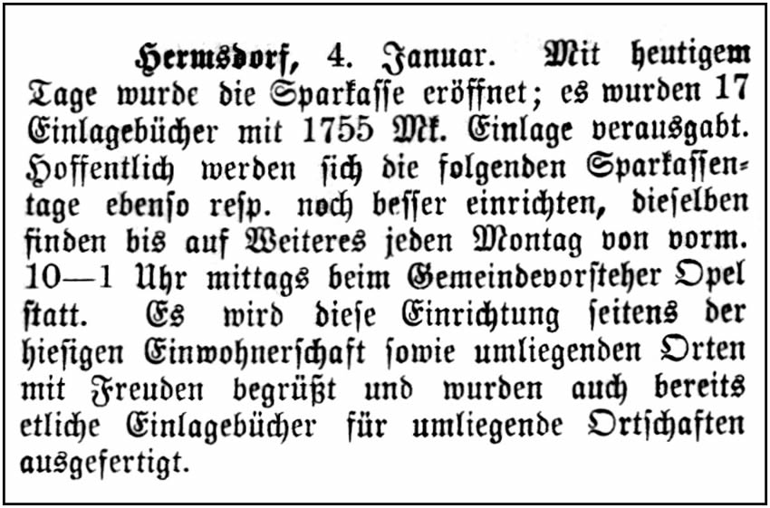 Artikel aus dem Eisenbergischen Nachrichtsblatt vom 04.01.1897